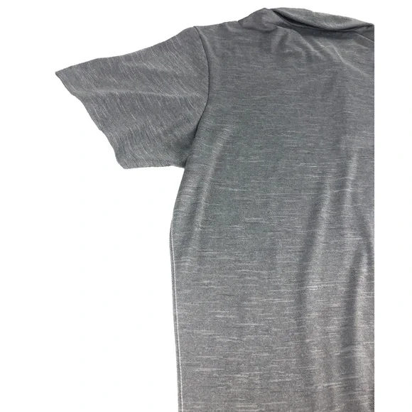 Adidas Men's Polo Golf Shirt XL Short Sleeve Gray and White Blended + Trim 88387 - Picture 10 of 11